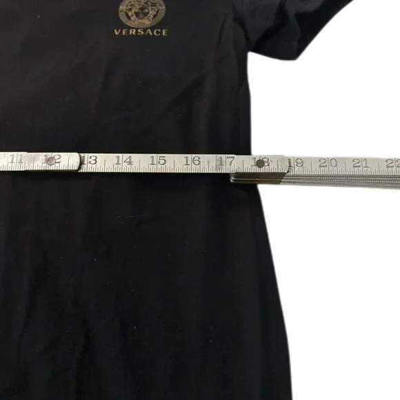 VERSACE T-Shirt (M [5], Black, Cotton) - Picture 3 of 4